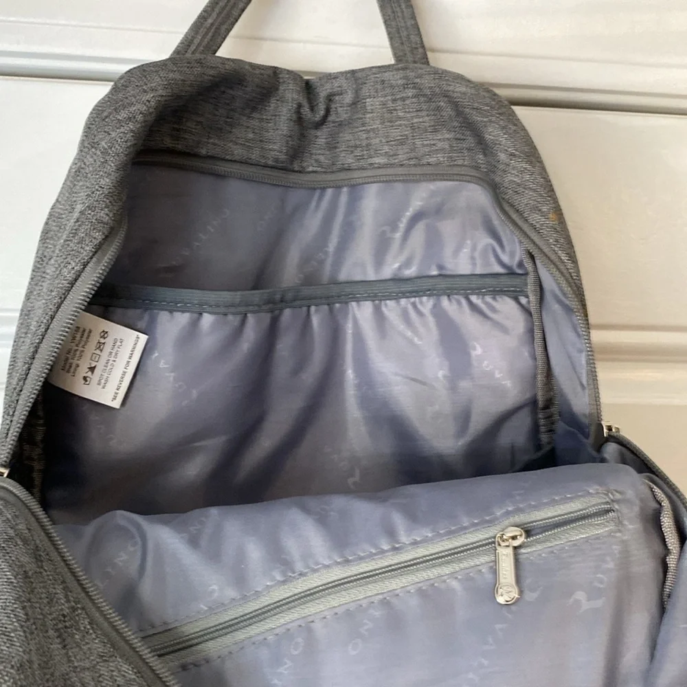 RUVALINO Diaper Gray Baby Bag Tote Large Travel Bag